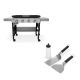 Weber Griddle 4-Burner Propane Gas 36 in. Flat Top Grill in Black with Griddle Starter Set