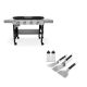 Weber Griddle 4-Burner Propane Gas 36 in. Flat Top Grill in Black with Griddle Essential Set