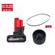 Milwaukee M12 12V Lithium-Ion XC Extended Capacity Battery Pack 5.0Ah w/Band Saw Blade and Band Saw Reamer Attachment (3-Pack)