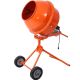 Tatayosi Orange 370-Watt Portable Electric Concrete Mixer Cement Mixing Barrow Machine Mixing Mortar with Wheel 4.6 cu. ft. P-DJ-72270