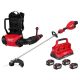 Milwaukee M18 FUEL 18V Brushless Cordless Dual Battery Backpack Blower & String Trimmer w/(4) 12.0 Ah Battery, PACKOUT Charger