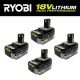 RYOBI ONE+ 18V 6.0 Ah HIGH PERFORMANCE Battery (4-Pack)