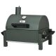 Out sunny Charcoal BBQ Grill Galvanized Steel Wood Smoker in Dark Green with Ash Catcher and Built-in Thermometer