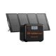 BLUETTI 1000W Continuous/2000W Peak Output Power Station AC70P Push Button Start LiFePO4 Battery Generator + 120W Solar Panel