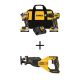 DEWALT 20V MAX Lithium-Ion Brushless Cordless 2 Tool Combo Kit and Reciprocating Saw with (2) 1.7Ah Batteries, Charger and Bag