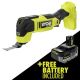 RYOBI ONE+ HP 18V Brushless Cordless Oscillating Multi-Tool with 4.0 Ah HIGH PERFORMANCE Battery