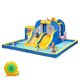 Karl home Inflatable Water Park Bounce House 2-Slide Bouncer with 450-Watt Blower