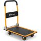 THE CLEAN STORE 330 lbs. Weight Capacity Push Cart Dolly Moving Platform Hand Truck, Foldable for Easy Storage 360° Swivel Wheel 560
