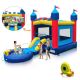 Karl home Vinyl Inflatable Bounce House with a Pool with Water Guns, Slides, Basketball Hoop and 1100-Watt Blower