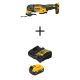 DEWALT ATOMIC 20V MAX Lithium-Ion Cordless Brushless Oscillating Multi Tool with 20V MAX XR 5 Ah Battery Pack and Charger