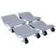 ANGELES HOME 6000 lbs. Capacity Car Dolly, Heavy-Duty 4-Tire Wheel Dolly, Silver W468CK6665