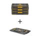 DEWALT TOUGHSYSTEM 2.0,12.3 in. W Tool Box 3-Drawer with Adaptor Plate for TOUGHSYSTEM 2.0