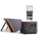 Jackery 3000W Output/6000W Peak Push Button Start Solar Generator 3000Pro with two 200W-Solar-Panel and Transfer Switch HTE097+Panel+TS