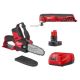 Milwaukee M12 FUEL 12V Lithium-Ion Brushless Battery 6 in. HATCHET Pruning Saw Kit w/Multi-Tool, 4.0 Ah Battery, Charger