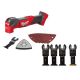 Milwaukee M18 FUEL 18V Lithium-Ion Cordless Brushless Oscillating Multi-Tool (Tool-Only) with 1-3/8 in. Blade Set (4-Piece)