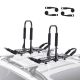 VEVOR Kayak Roof Rack 1 Pair J-Bar Soft Roof Rack Top Mount Tie Down Carrier for kayak Surf Board Canoe Ski Board on Car