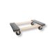 Amucolo 1000 lbs. Capacity 30 in. x 18 in. Hardwood Dolly Carpeted Dolly with 4 in. Hard Rubber Wheels Fair-CYB1-230