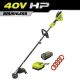 RYOBI 40V HP Brushless 16 in. Cordless Battery Carbon String Trimmer w/Extra 5-Pack of Pre-Cut Line, 4.0 Ah Battery & Charger