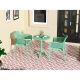Unbranded 3-Piece Plastic Outdoor Bistro Set in Green