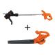 BLACK+DECKER 4 Amp 13 in. Electric String Trimmer and 7 AMP 180 MPH 220 CFM Corded Electric Handheld Leaf Blower