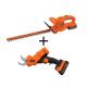 BLACK+DECKER 20V MAX Cordless Battery Powered Hedge Trimmer Kit and 20V Cordless Electric Pruner with (2) 1.5Ah Battery & Chargers