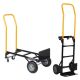 4 cu. ft. Metal Hand Truck Dual Purpose 2 Wheel Dolly Cart & 4 Wheel Push Cart with Swivel Wheels, 330 lbs. Garden Cart Cart-1