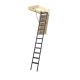 Fakro LME 7 ft. 10 in. to 10 ft. 2 in. Insulated Steel Attic Ladder, 25 in. x 54 in. with 400 lbs. Maximum Load Capacity 869495