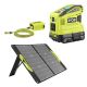 RYOBI 150-Watt Push Button Start Power Source 18-Volt Battery Generator with 2.0 Ah Battery and 60-Watt Premium Solar Panel