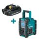 Makita 18V LXT Lithium-Ion Compact Battery Pack 2.0Ah w/bonus 18V LXT/12V max CXT Bluetooth Job Site Charger/Radio, Tool Only