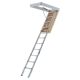 Louisville Ladder 7 ft. 8 in. to 10 ft. 3 in. 25.5x54 Fire Rated Energy Efficient Aluminum Attic Ladder, Type IAA, 375 lbs. Capacity AL2540MG-R10FT