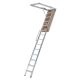 Louisville Ladder 10 ft. to 12 ft. 22.5 x 63 Fire Rated Door Energy Efficient Aluminum Attic Ladder, Type IAA, 375 lbs. Capacity AL2240LG-R5FT