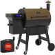 Z GRILLS 694 sq. in. Wood Pellet Grill and Smoker PID 2.0, Brown with Rain Cover