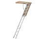 Misopily 7 ft. 8 in.-10 ft. 3 in. Ceiling Height, 25 in. x 54 in. Aluminum Attic Ladder, 375 lbs. Load Capacity SA1128B002-25