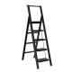 maocao hoom 5-Step 5ft Reach Ladder with anti Slip Pedals, Light-Weight Easy to Carry Handle Folding Multi-Purpose Steel Ladder CXY-P186091
