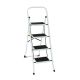 Kahomvis Folding Step Ladder, Portable 4-Step Metal Step Stool, 330 lb. Load Capacity Type IA Duty Rating (9 ft. Reach Height) Ladder-LKF1-T4W