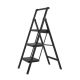 Kahomvis Folding Step Ladder, Portable 3-Step Metal Step Stool, 330 lb. Load Capacity Type IA Duty Rating (8.5 ft. Reach Height) Ladder-LKF4-T3B