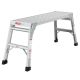 Angel Sar 40 in. Aluminum Portable Work Platform, Capacity 225 lbs. Folding Ladder Car Wash Step Stool for Painting Washing NU38NB70