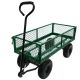 Miscool Anky 300 lbs. Capacity Removable Sides Matel Steel Mesh Heavy-Duty Utility Wagon Outdoor Garden Cart HGC-001A-GN-22