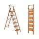 maocao hoom 6.5 ft. Reach Height, 6-Step Folding Aluminum Ladder, 330 lbs. Load Capacity with Handrails, Wood Grain ctcxyA4-L6M