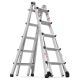 maocao hoom 15 ft. Reach Hight Aluminum Multi-Position Ladder with Wheels, 300 lbs. Weight Rating, Step Stools CXY-P201199
