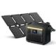 Anker 1,800-Watt/1,056Wh SOLIX C1000X 2-in-1 Solar Generator w/1 100W Book-Size Solar Panel,Super Convenient,Push Button Start SOLIX-61-HB