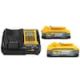 DEWALT 20V MAX Lithium-Ion Starter Pack with 8.0 Ah and 4.0 Ah Battery Packs and Charger DCB248-2C