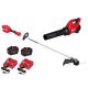 Milwaukee M18 FUEL 18V 16 in. Brushless Cordless Straight Shaft String Trimmer w/ Blower, (2) 12.0 Ah FORGE Battery, Rapid Charger 3046-21HD-3017-21HD