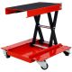 Tidoin 1100 lb. Red Heavy Duty Dolly Wide Deck Scissor Lift Jack with 4-Wheel GH-YDW4-0328