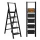 5 ft. Steel Lightweight Folding Step Ladder Step Stool, 5-Step Multi-Purpose Ladder 600 lbs. Load Capacity (9 ft. Reach) io-24