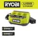RYOBI USB Lithium 3.0 Ah Lithium-Ion Rechargeable Battery (2-Pack) with USB Lithium 3-Port Charger FVB03-FVCH01-FVB03