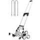 SVOPES Stair Climbing Cart, 220 lbs. Load Capacity, Foldable Hand Truck, Adjustable 32.3-45.7 in. Handle, 4 Universal Wheels TCSPLC100KG10SEOSV0-823