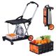 SVOPES 198 lbs. Capacity 2-Tier Folding Cart, Multi-Use Collapsible Shopping/Luggage/Moving Cart, 2-in.-1 Hand Truck TCSGWCDCZLDW4R8J5V0-823