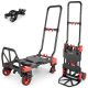 Angel Sar 330 lb. Heavy Duty Carrying Folding Hand Truck, 2-Wheels Convertible Dolly Cart for Moving Office Carts CJ54NU35