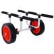 maocao hoom Heavy Duty Kayak Cart, Width Adjustable Canoe Cart with 12 in. Flatfree Beach Wheels Boat Dolly Cart Transport Carrier CXY-77447